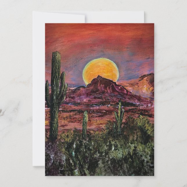 Arizona Sunset Thank You Card (Front)
