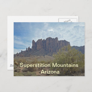 Arizona Superstition Mountains Photo Landscape Postcard