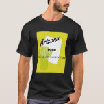 Arizona T-shirt<br><div class="desc">The T-shirt design saying "1912, " "Arizona" and "The Grand Canyon State" is colored black with yellow ink in it. It is made out of 100% cotton.</div>
