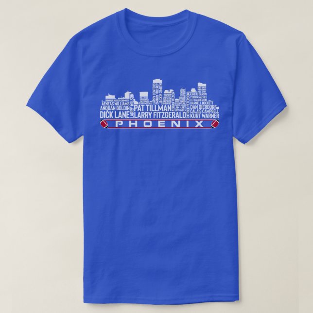 Arizona  Team All Time Legends Phoenix City Skylin T-Shirt (Design Front)