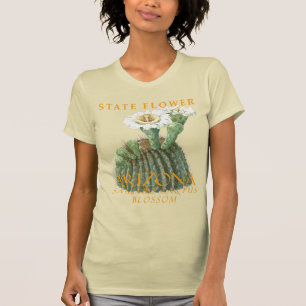 Arizona Territory Flower Saguaro Cactus Blossom T-Shirt