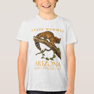 Arizona Territory Mammal The Ring-Tailed Cat Tri-Blend Shirt