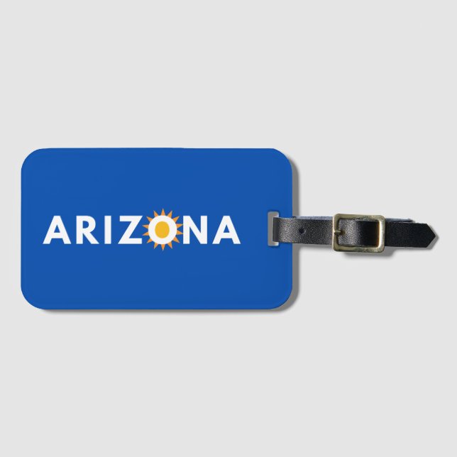 Arizona Text  Luggage Tag  (Front Horizontal)