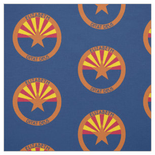 Arizona The Copper State Personalised Flag Fabric