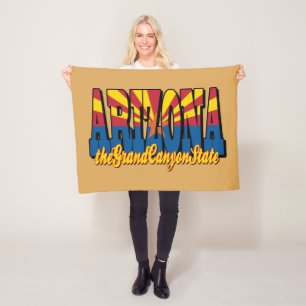 Arizona the Grand Canyon State Fleece Blanket