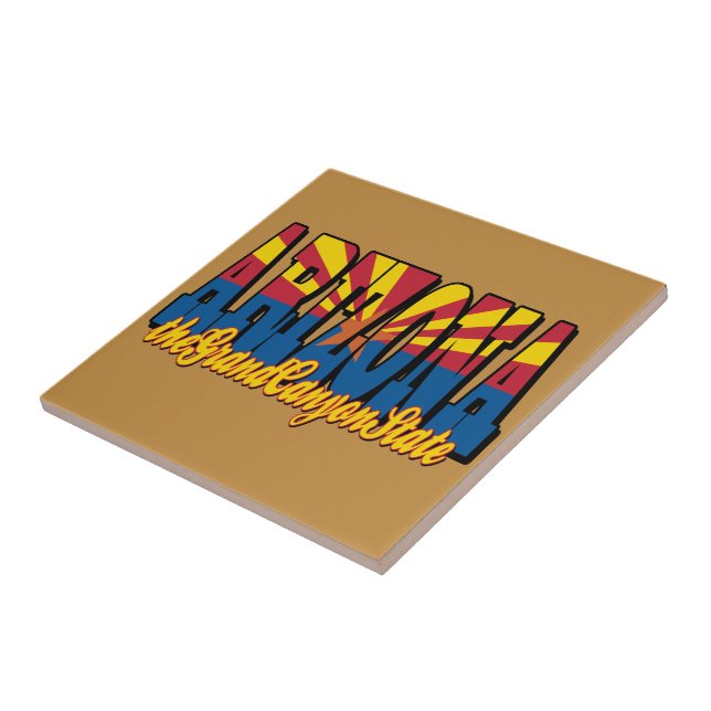 Arizona the Grand Canyon State Tile (Side)