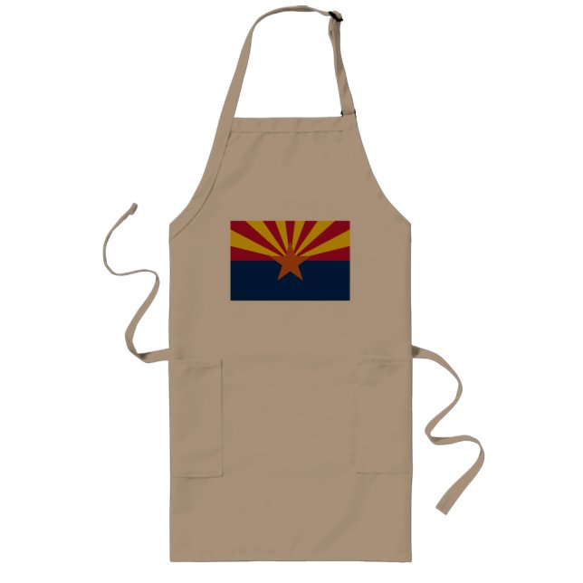 Arizona The Grand Canyon State US Flag Long Apron (Front)