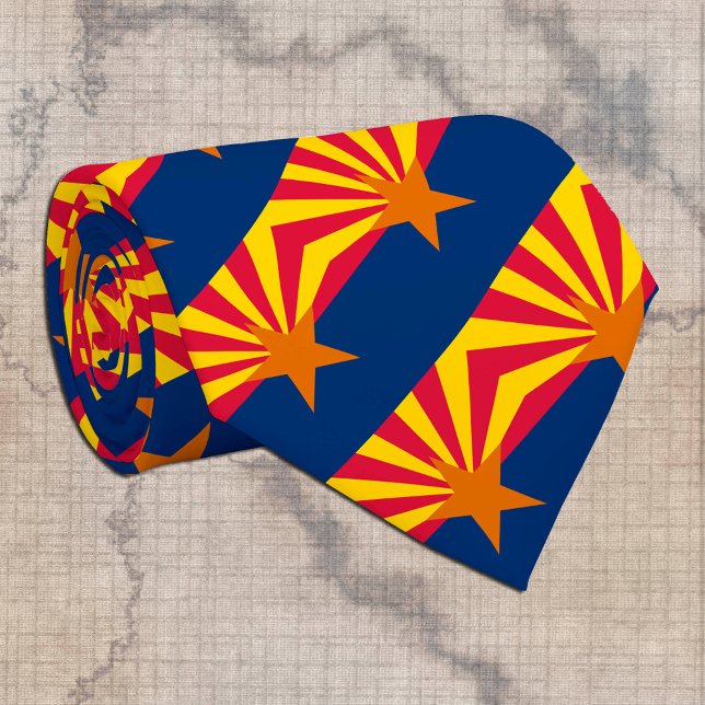 Arizona Ties, fashion USA, Arizona Flag business Tie (Creator Uploaded)