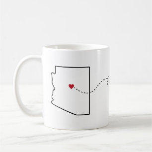 Arizona to Colorado - Heart2Heart Coffee Mug
