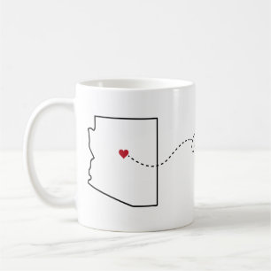 Arizona to Georgia - Heart2Heart Coffee Mug