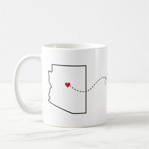 Arizona to Oregon - Heart2Heart Coffee Mug