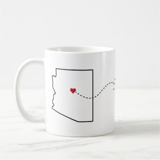 Arizona to Pennsylvania - Heart2Heart Coffee Mug
