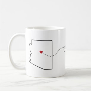 Arizona to Wyoming - Heart2Heart Coffee Mug