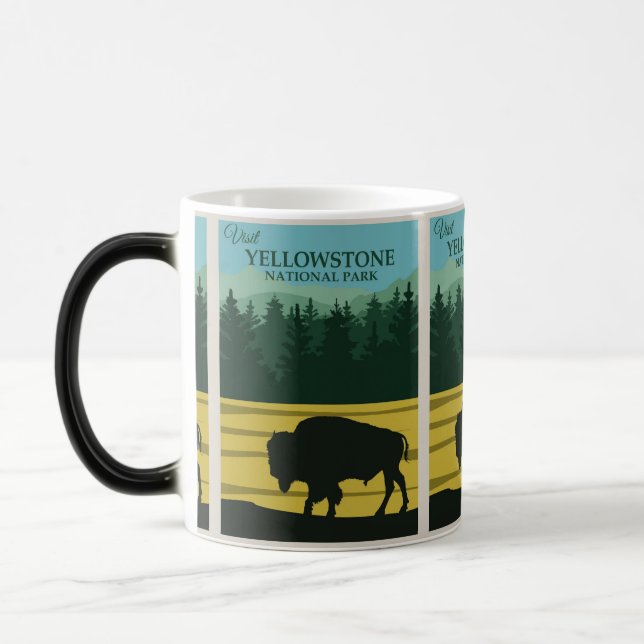 Arizona to Yellowstone: National Park Adventure  Magic Mug (Left)