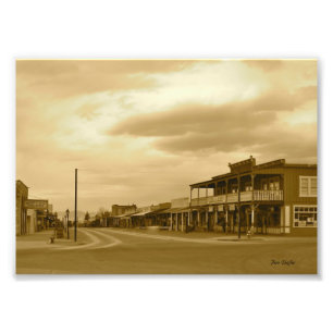 Arizona Tombstone Main Street Sepia Photo Print
