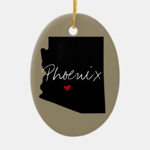 Arizona Town Ceramic Tree Decoration