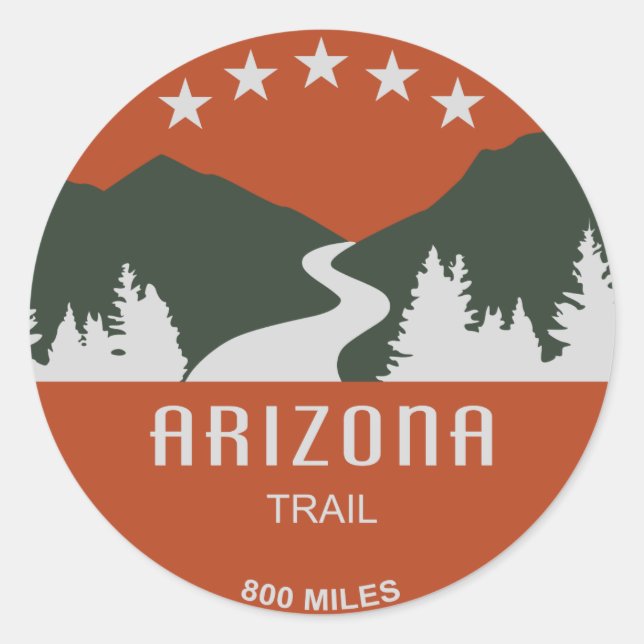 Arizona Trail Classic Round Sticker (Front)