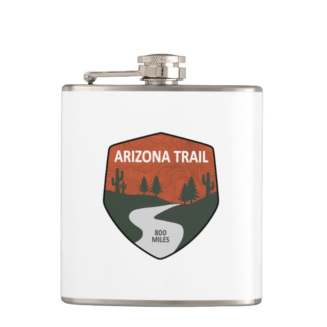 Arizona Trail Hip Flask (Front)