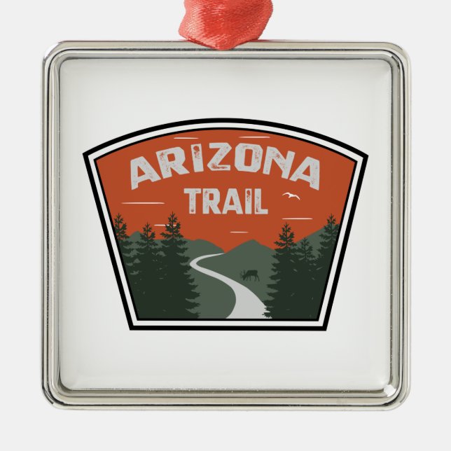 Arizona Trail Metal Tree Decoration (Front)