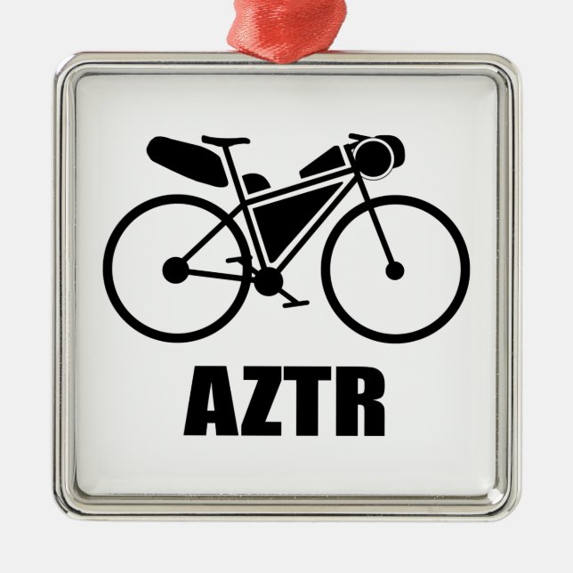 Arizona Trail Race Bikepacking Metal Tree Decoration (Front)