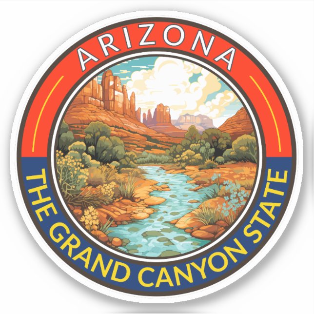 Arizona Travel Art Badge (Front)