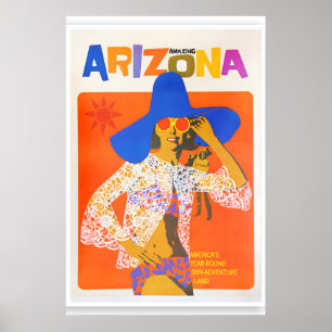 Arizona Travel Poster Retro Art Print  (ZT584)a