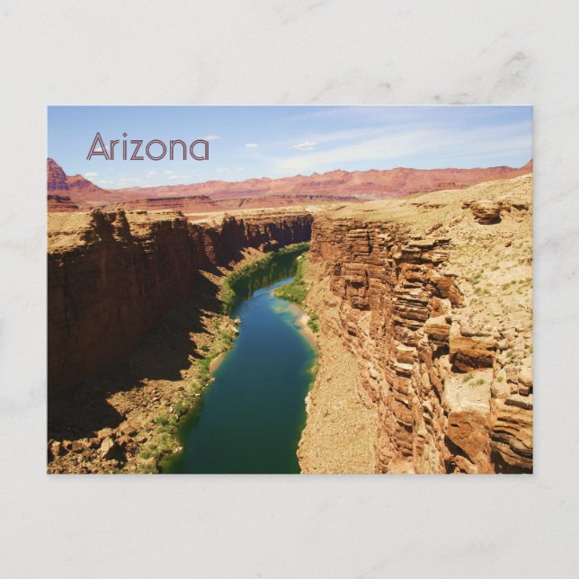 Arizona Travel Poster Style Landscape Photograph Postcard (Front)