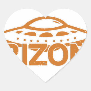 Arizona UFO Heart Sticker