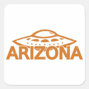 Arizona UFO Square Sticker