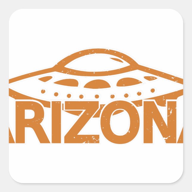 Arizona UFO Square Sticker (Front)