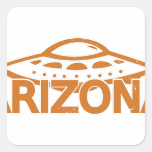 Arizona UFO Square Sticker