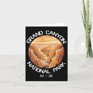 Arizona Us National Park Travel Hiking Grand Canyo Card