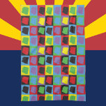 Arizona US State Pop Art Pattern Tea Towel<br><div class="desc">Are you a fan of Arizona?  This kitchen towel has a pop art design featuring the US state of Arizona in a pop art design.</div>