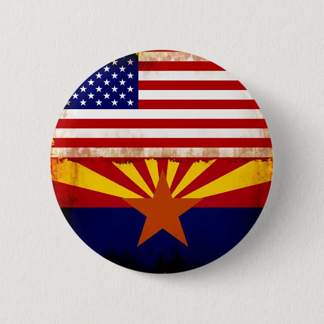 Arizona USA Flags 6 Cm Round Badge (Front)