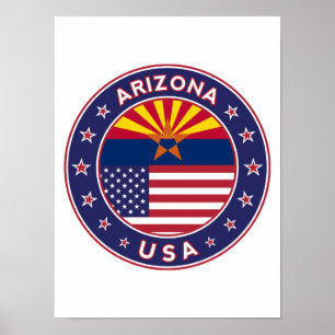 Arizona, USA states Poster