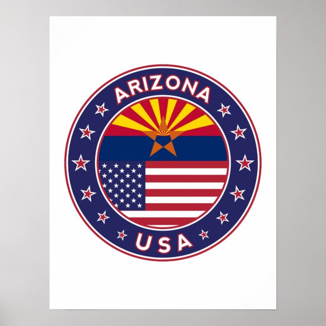 Arizona, USA states Poster (Front)