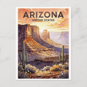 Arizona USA Vintage Travel Postcard