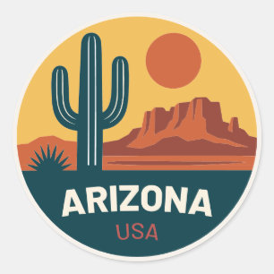 Arizona USA – Vintage Travel Sticker