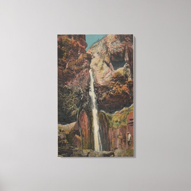 Arizona - View of Ribbon Falls in Grand Canyon Canvas Print (Front)