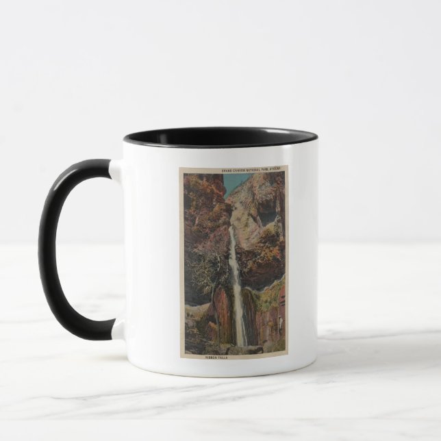 Arizona - View of Ribbon Falls in Grand Canyon Mug (Left)