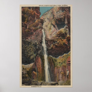 Arizona - View of Ribbon Falls in Grand Canyon Poster