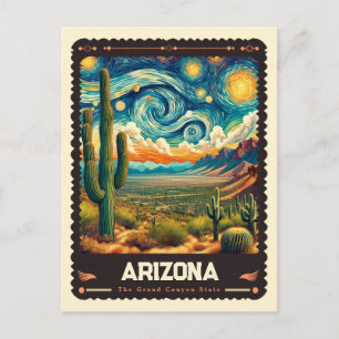 Arizona Vincent Van Gogh Inspired Postcard