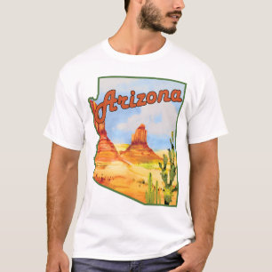 ARIZONA VINTAGE DESERT CACTUS TRAVEL MOUNTAINS SAG T-Shirt