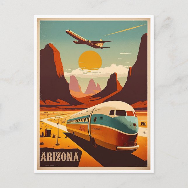 Arizona Vintage Postcard (Front)