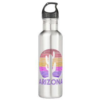 Arizona - Vintage Retro Cactus Souvenir 710 Ml Water Bottle