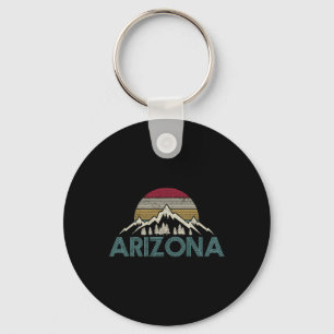 Arizona Vintage Retro Mountains Nature Hiking Souv Key Ring