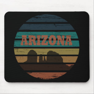 arizona vintage sunset landscape az mouse mat