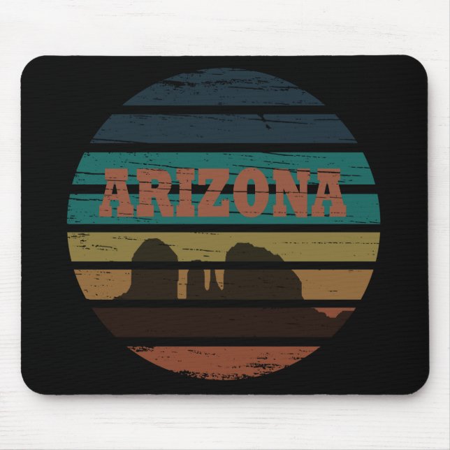 arizona vintage sunset landscape az mouse mat (Front)