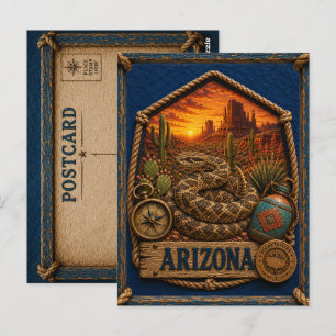 Arizona Vintage Travel Postcard
