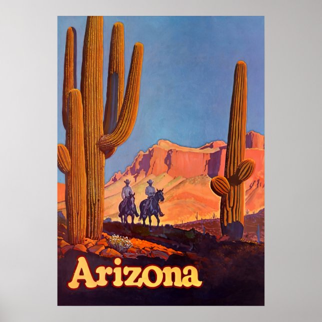 Arizona Vintage Travel Poster (Front)